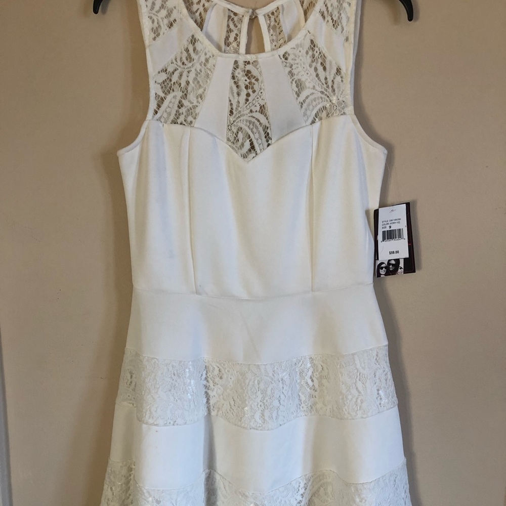 Lace White Dress